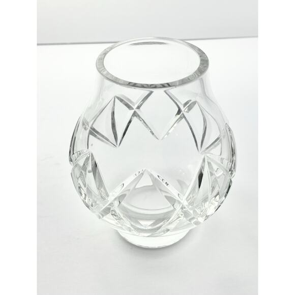 Atlantis Crystal, 2-Piece Candle Holder & Hurricane Shade 10” Signed - Picture 4 of 7